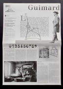Carton d’invitation au vernissage + Dossier de presse de 25 pages + Petit journal de l’exposition Guimard au Musée d’Orsay du 15 avril au 26 juillet 1992. par GUIMARD (Hector). - Image 4
