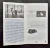 Carton d'invitation à l'inauguration + carnet du visiteur + dossier de presse de l'exposition "Robert Wilson, Mr. Bojangles' Memory, og son of fire", ...