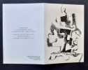 Carton d'invitation à l'inauguration + dossier de presse de l'exposition "Dessins de Zadkine" présentés au Musée Rodin du 08 novembre 1994 au 08 ...
