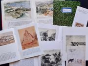 Carton d'invitation à l'inauguration + documentation illustrée en couleurs autour de l'exposition "Eugène Delacroix, le voyage au Maroc" présentée au Musée Delacroix du 07 octobre 1992 au 04 janvier 1993.  par DELACROIX (Eugène).  - Image 1