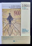 Carton d'invitation à l'inauguration + Petit journal de l'exposition + dossier de presse de l'exposition "1900" au Grand Palais du 16 mars au 26 juin 2000.  par VAN DE VELDE (Henry). GUIMARD (Hector). LALIQUE (René). GALLE (Emile). MORRIS (William). COBURN (Alvin Langdon).  - Image 3