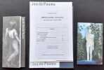 Carton d'invitation à l'inauguration  + dossier de presse de l'exposition "Martial Raysse, rétrospective" à la galerie nationale du Jeu de Paume du 26 ...