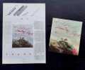 Carton d'invitation à l'inauguration + Journal de l'exposition de l'exposition Cy Twombly au Centre Georges Pompidou du 17 février au 17 avril 1988. . ...