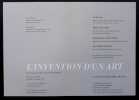 Carton d'invitation à l'inauguration + dossier de presse de l'exposition de "L'invention d'un art, 150ème anniversaire de la photographie" au Centre ...