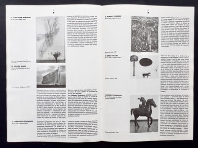 Carton d'invitation à l'inauguration + Petit journal du Centre Pompidou Ensemble complet en bon état. + dossier de presse de l'exposition "L'époque, la mode, la morale, la passion. Aspects de l'art d'aujourd'hui 1977-1987" présentée au Centre Georges Pompidou du 21 mai au 17 août 1987.