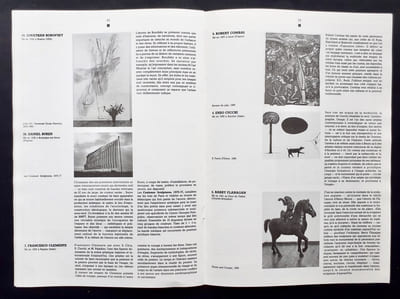 Carton d'invitation à l'inauguration + Petit journal du Centre Pompidou Ensemble complet en bon état. + dossier de presse de l'exposition "L'époque, la mode, la morale, la passion. Aspects de l'art d'aujourd'hui 1977-1987" présentée au Centre Georges Pompidou du 21 mai au 17 août 1987.