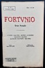 Fortunio. Revue bi-mensuelle. N°21 de décembre 1922. . PAGNOL (Marcel). AUBAREDE (Gabriel d’). EYRIES (Eugène). NALPAS (Marcel). BALLARD (Jean). ROCHE ...