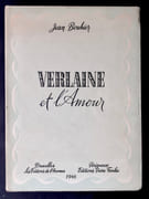 Verlaine et l'Amour.  par BOUHIER (Jean). (Paul Verlaine).  - Image 1
