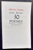 30 poèmes. . DONNE (John) - 