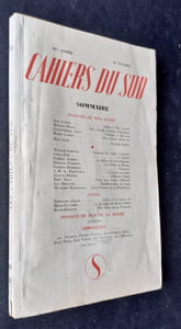 Cahiers du Sud. N°273. Deuxième semestre 1945.