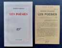 Les poésies. . SCHEHADE (Georges). 