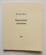 Impressions anciennes.  par CHAR (René). (Guy Lévis Mano). 