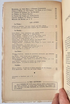 Cahiers du Sud. N°281. 1er semestre 1947. . MALRAUX (André). BOUSQUET (Joë). FOLLAIN (Jean). RICHAUD (André de). NEVEU (Gérald). TORTEL (Jean). GROS ...