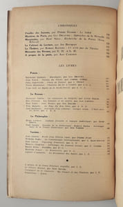 Cahiers du Sud. N°287. 1er semestre 1948.