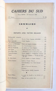 Cahiers du Sud. N°288. 1er semestre 1948. 