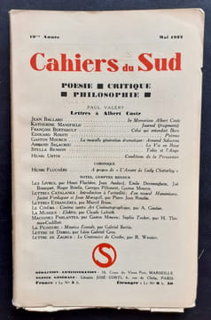 Les Cahiers du Sud. N°140. Mai 1932. . BALLARD (Jean). MANSFIELD (Katherine). SALACROU (Armand). FLUCHERE (Henri). BENSON (Stella). BOUSQUET (Joë). ...