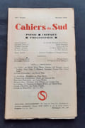 Les Cahiers du Sud. N°155. octobre 1933.  par CHESTOV (Léon). TROLLIET (Gilbert). COLLING (Alfred). AUDISIO (Gabriel). HAEDENS (Kléber). FONDANE (Benjamin). BOUSQUET (Joë). RIBEMONT-DESSAIGNES (Georges). PETIT (Georges). 