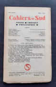 Les Cahiers du Sud. N°160. Mars 1934.  par BRION (Marcel). DERMENGHEM (Emile). EL FASI (Mohamed). CISEK (Oscar Walter). AUDISIO (Gabriel). HOURCADE (Pierre). DELONS (André). NELLI (René). BRIELLE (Roger). BALLARD (Jean). BASTIDE (Roger). 