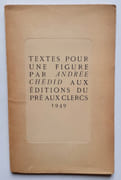 Textes pour une figure.  par CHEDID (André).  - Image 2