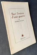 Sur l'enjeu d'une guerre.  par CAILLOIS (Roger).  - Image 1
