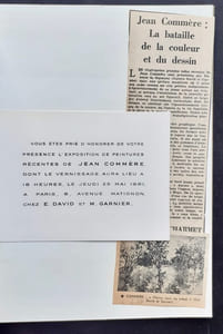 Jean Commère. Peintures récentes.