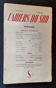 Les Cahiers du Sud. N°295. 1er semestre 1949. 