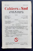 Les Cahiers du Sud. N°191, février 1937.  par AUBRAY (Thérèse). NELLI (René). PRASSINOS (Gisèle). BRION (Marcel). AUDISIO (Gabriel). SECRETAIN (Roger). FONDANE (Benjamin). DELETANG-TARDIF (Yanette). MISSAC (Pierre). BOUSQUET (Joë). MOUREN (Gaston). BERTIN (Gabriel). 