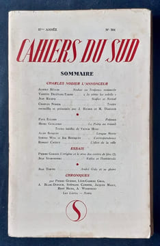 Les Cahiers du Sud. N°304. Deuxième semestre 1951.. BEGUIN (Albert). RICHER (Jean). NODIER (Charles). ELUARD (Paul). GUILLEMIN( (Henri). BOSQUET ...
