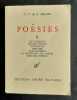 Poésies II. Les éléments, Autres poèmes, Symphonies, Nihumim, Adramandoni, La confession de Lemuel, Derniers poèmes. . MILOSZ (Oscar Vladislas). 