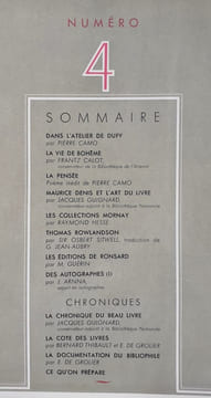 Le Portique N°4, 1946. . DUFY (Raoul). CAMO (Pierre). CALOT (Franz). HESSE (Raymond). GUIGNARD (Jacques). DE GROLIER (E.).