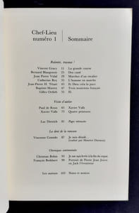 Chef-lieu: n°1, novembre 1992.