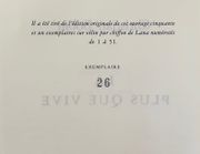 La plus que vive. par BOBIN (Christian).  - Image 2