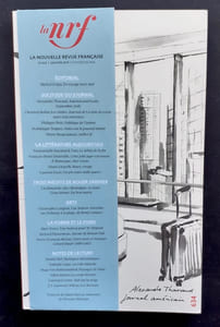 La Nouvelle Revue Française, n°634, janvier 2019.