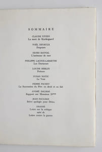 Le nouveau Commerce. Cahier 11. Printemps-été 1968.