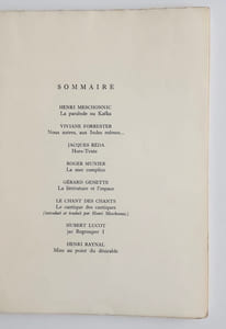 Le nouveau Commerce. Cahier 13. Printemps 1969.