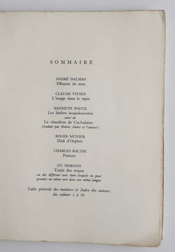 Le nouveau Commerce. Cahier 15-16. Printemps-été 1970.. DALMAS (André). VIVIEN (Claude). WHIYE (Kenneth). MUNIER (Roger). RACINE (Charles). DU ...