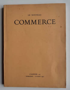 Le nouveau Commerce. Cahier 20. Automne 1971.
