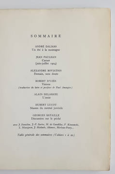 Le nouveau Commerce. Cahier 20. Automne 1971.. DALMAS (André). PAULHAN (Jean). BOVIATSIS (Alexandre). UZES (Robert d’). DELAHAYE (Alain). LUCOT ...
