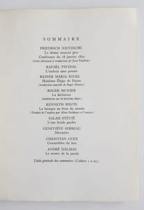 Le nouveau Commerce. Cahier 21-22. Printemps 1972.