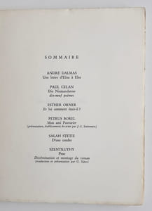 Le nouveau Commerce. Cahier 38. Automne 1977.