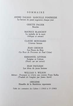 Le nouveau Commerce. Cahier 55. Printemps 1983. . DALMAS (André). FONFREIDE (Marcelle). PAGIER (Odette). BLANCHOT (Maurice). MOUCHARD (Claude). ...
