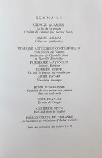 Le nouveau Commerce. Cahier 53-54. Automne 1982