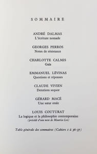 Le nouveau Commerce. Cahier 36-37. Automne 1977.