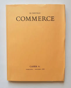 Le nouveau Commerce. Cahier 61. Printemps 1985.