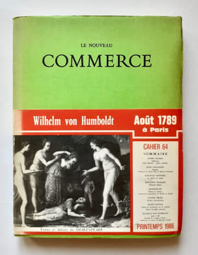 Le nouveau Commerce. Cahier 64. Printemps 1986.. DALMAS (André). AUSLANDER (Rose). SAVIGNAC (Jean-Paul). TRASSARD (Jean-Loup). SHAKESPEARE. ORNER ...
