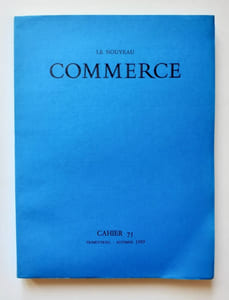 Le nouveau Commerce. Cahier 75. Automne 1989. 