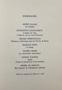 Le nouveau Commerce. Cahier 79/80. Printemps 1991.
