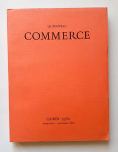Le nouveau Commerce. Cahier 79/80. Printemps 1991.