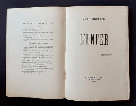L'Enfer. . BRULLER (Jean). (VERCORS).
