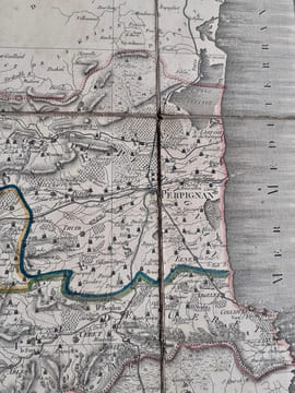 Département des Pyrénées Orientales décrété le 9 février 1790 par l'Assemblée nationale. Atlas national de France, n°63. . PYRÉNÉES-ORIENTALES. Carte ...